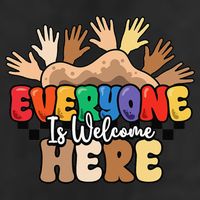 Idaho Teacher Everyone Is Welcome Here Equality LGBT Groovy Adult Drive Performance Visor