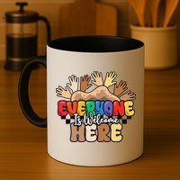 Idaho Teacher Everyone Is Welcome Here Equality LGBT Groovy Mug