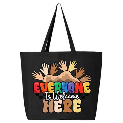 Idaho Teacher Everyone Is Welcome Here Equality LGBT Groovy 25L Jumbo Tote