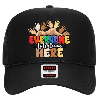Idaho Teacher Everyone Is Welcome Here Equality LGBT Groovy Hat