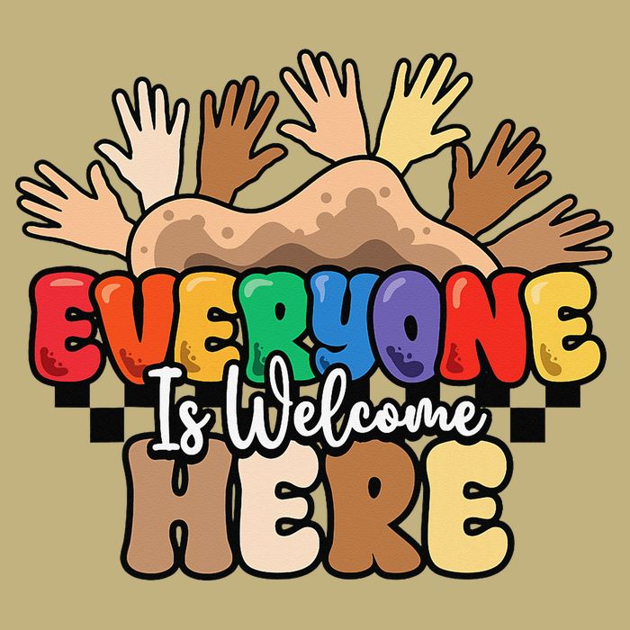 Idaho Teacher Everyone Is Welcome Here Equality LGBT Groovy Performance Shirt