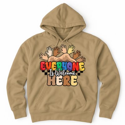 Idaho Teacher Everyone Is Welcome Here Equality LGBT Groovy Hoodie