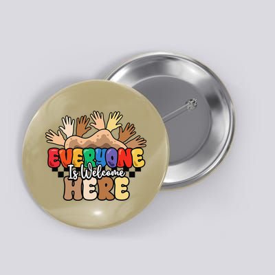 Idaho Teacher Everyone Is Welcome Here Equality LGBT Groovy Button