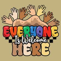 Idaho Teacher Everyone Is Welcome Here Equality LGBT Groovy Button