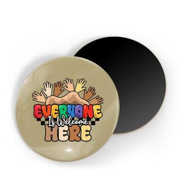 Idaho Teacher Everyone Is Welcome Here Equality LGBT Groovy Magnet