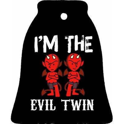 IM The Evil Twin Ceramic Bell Ornament