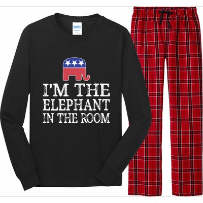 Im The Elephant In The Room Republican Conservative Long Sleeve Pajama Set