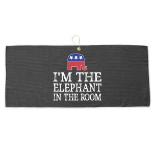 Im The Elephant In The Room Republican Conservative Large Microfiber Waffle Golf Towel