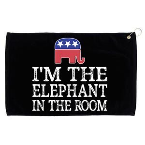 Im The Elephant In The Room Republican Conservative Grommeted Golf Towel