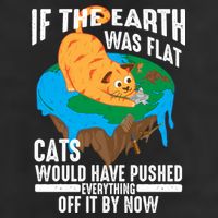 If The Earth Was Flat Cool Planet Cats Funny Gift Adult Drive Performance Visor