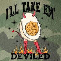 ILl Take Em Deviled Funny Thanksgiving Deviled Eggs Legacy Tie Dye Trucker Hat