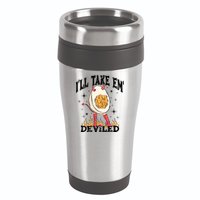 ILl Take Em Deviled Funny Thanksgiving Deviled Eggs 16oz Travel Tumbler