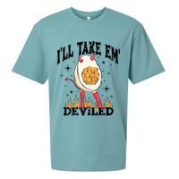 ILl Take Em Deviled Funny Thanksgiving Deviled Eggs Sueded Cloud Jersey T-Shirt