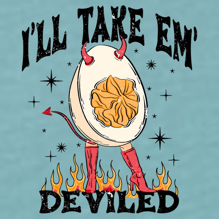 ILl Take Em Deviled Funny Thanksgiving Deviled Eggs Sueded Cloud Jersey T-Shirt