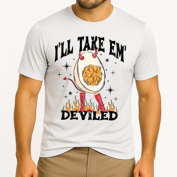 ILl Take Em Deviled Funny Thanksgiving Deviled Eggs Performance Shirt