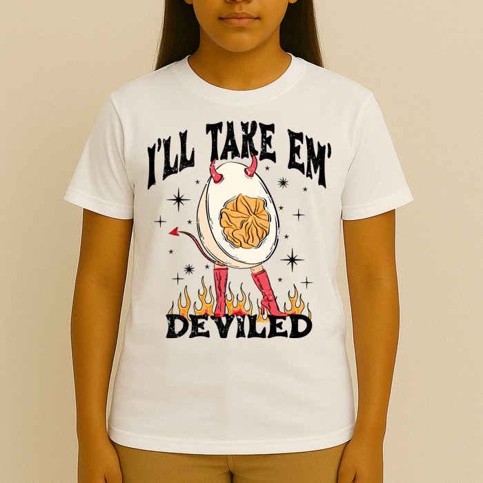 ILl Take Em Deviled Funny Thanksgiving Deviled Eggs T-Shirt