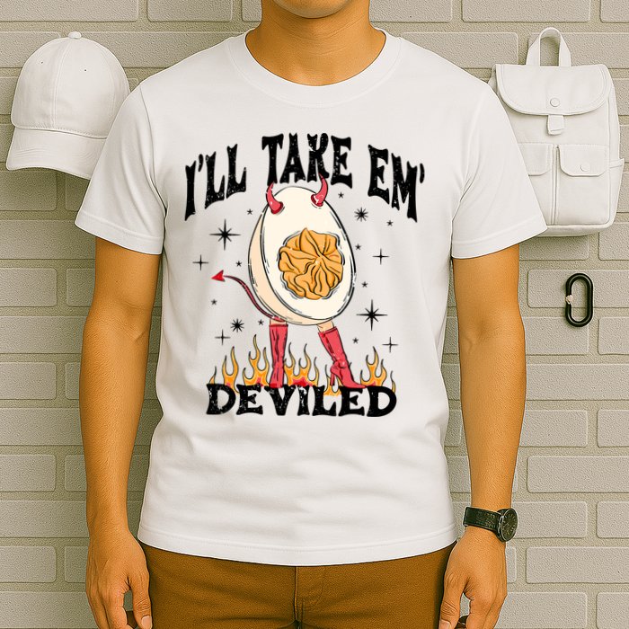 ILl Take Em Deviled Funny Thanksgiving Deviled Eggs T-Shirt