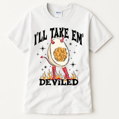 ILl Take Em Deviled Funny Thanksgiving Deviled Eggs Tall T-Shirt