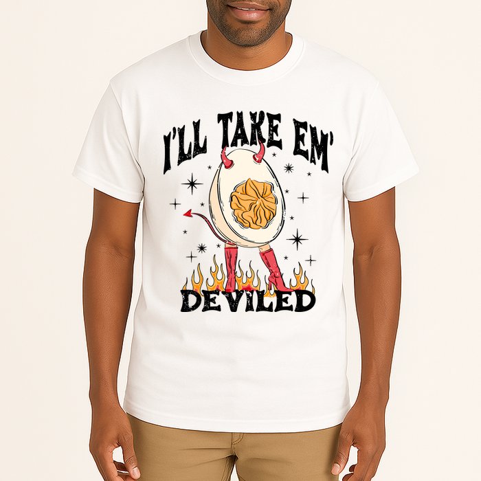 ILl Take Em Deviled Funny Thanksgiving Deviled Eggs Tall T-Shirt