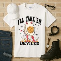 ILl Take Em Deviled Funny Thanksgiving Deviled Eggs Tall T-Shirt