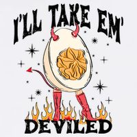 ILl Take Em Deviled Funny Thanksgiving Deviled Eggs Tall T-Shirt