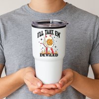 ILl Take Em Deviled Funny Thanksgiving Deviled Eggs Tumbler