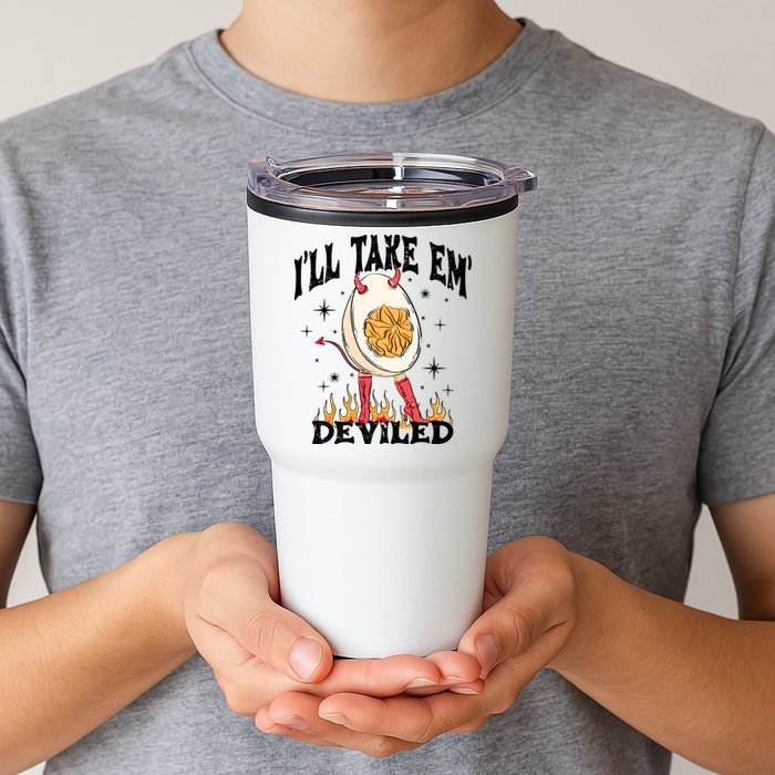ILl Take Em Deviled Funny Thanksgiving Deviled Eggs Tumbler