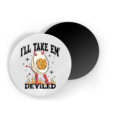 ILl Take Em Deviled Funny Thanksgiving Deviled Eggs Magnet