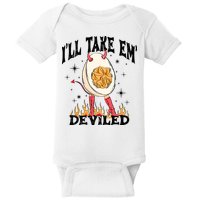 ILl Take Em Deviled Funny Thanksgiving Deviled Eggs Baby Bodysuit