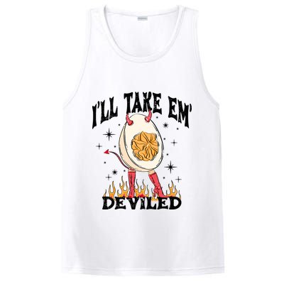 ILl Take Em Deviled Funny Thanksgiving Deviled Eggs PosiCharge Competitor Tank
