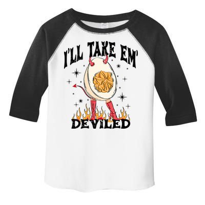 ILl Take Em Deviled Funny Thanksgiving Deviled Eggs Toddler Fine Jersey T-Shirt