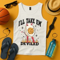 ILl Take Em Deviled Funny Thanksgiving Deviled Eggs Tank Top