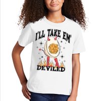 ILl Take Em Deviled Funny Thanksgiving Deviled Eggs Kids T-Shirt