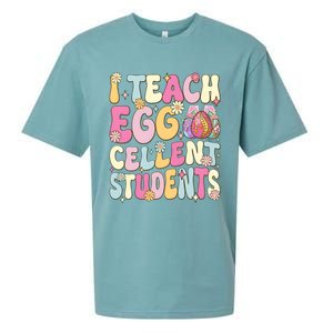 I Teach Egg Cellent Students Easter Day Sueded Cloud Jersey T-Shirt