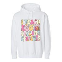 I Teach Egg Cellent Students Easter Day Garment-Dyed Fleece Hoodie