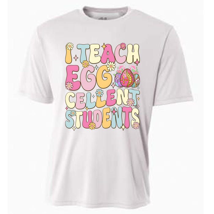 I Teach Egg Cellent Students Easter Day Cooling Performance Crew T-Shirt