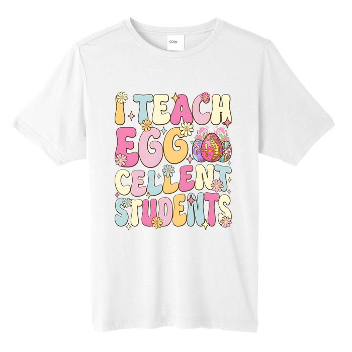 I Teach Egg Cellent Students Easter Day Tall Fusion ChromaSoft Performance T-Shirt