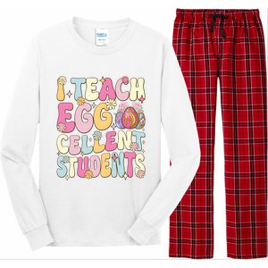 I Teach Egg Cellent Students Easter Day Long Sleeve Pajama Set