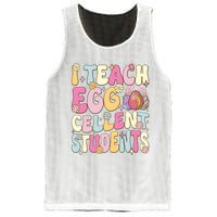 I Teach Egg Cellent Students Easter Day Mesh Reversible Basketball Jersey Tank