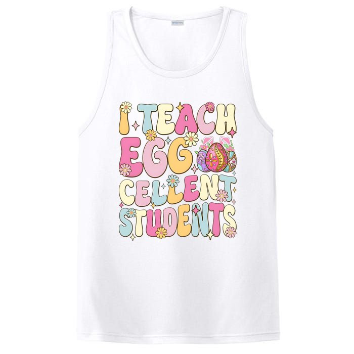 I Teach Egg Cellent Students Easter Day PosiCharge Competitor Tank