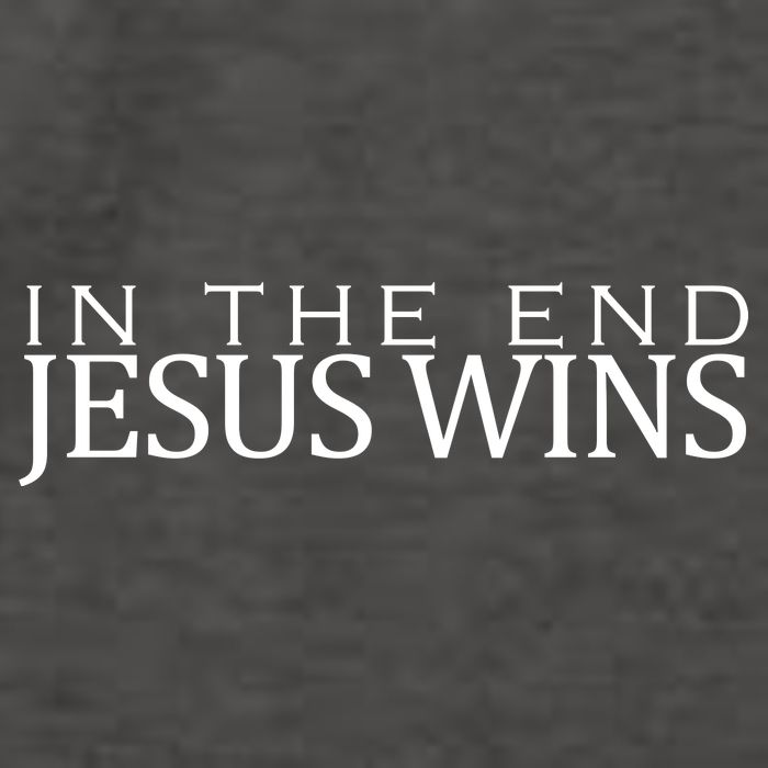 In The End Jesus Wins Christianity Vector Backpack