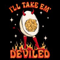 ILl Take Em Deviled Egg Funny Thanksgiving Drawstring Bag