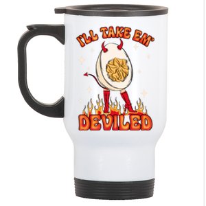 ILl Take Em Deviled Egg Funny Thanksgiving Stainless Steel Travel Mug