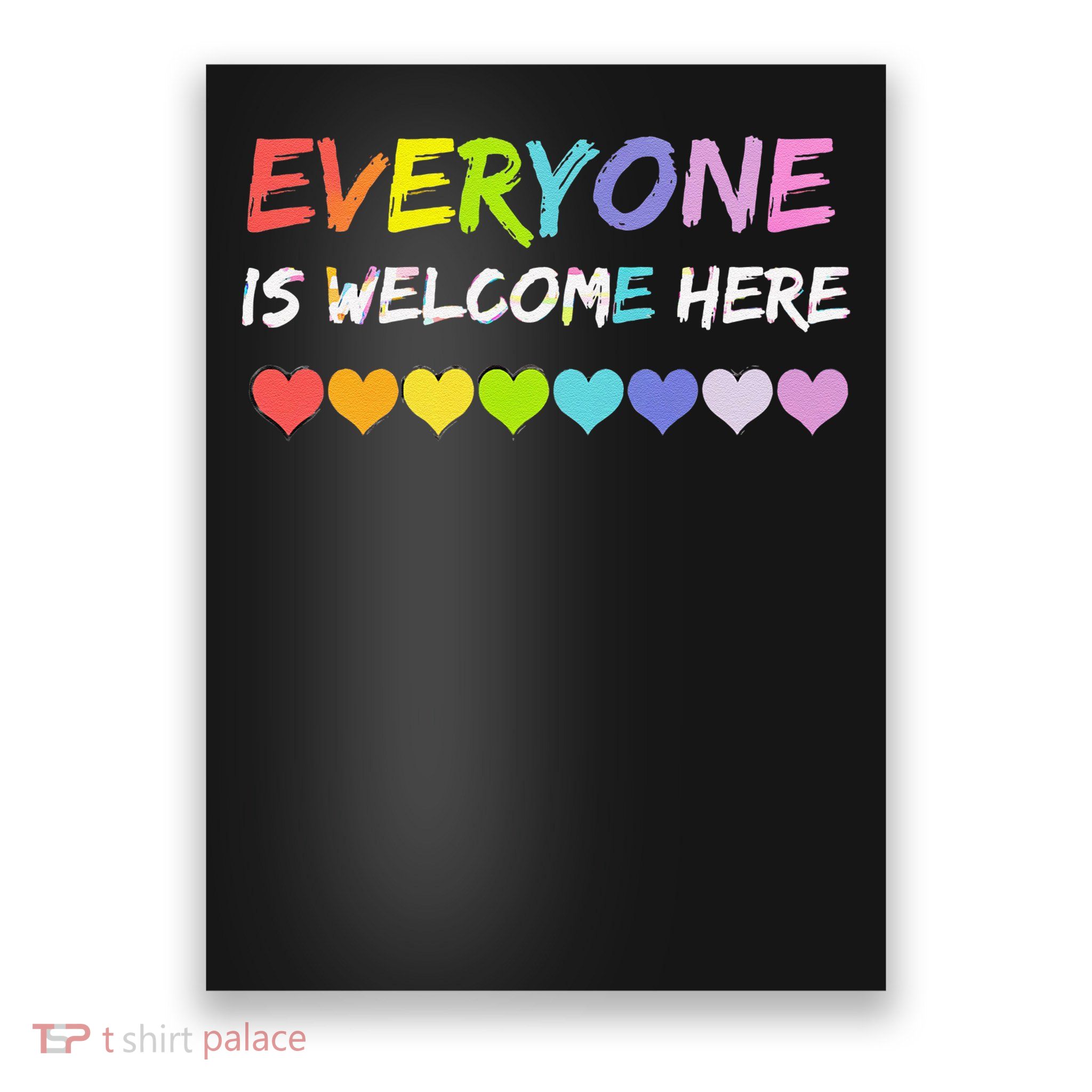 Idaho Teacher Everyone Is Welcome Here Fist Hand Support Poster