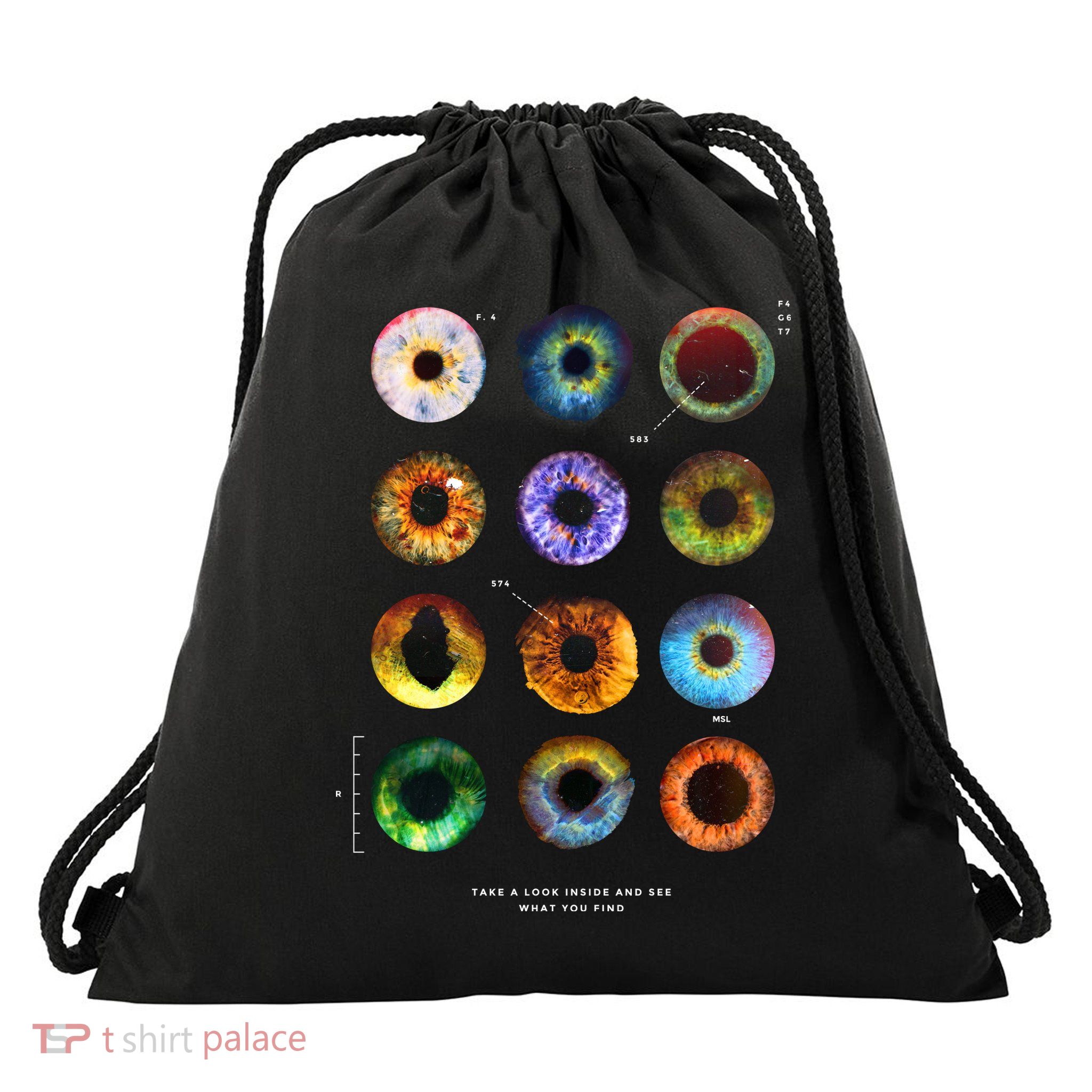 Inside The Eye Drawstring Bag