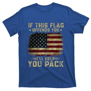 If This Flag Offends You ILl Help You Pack American Flag T-Shirt