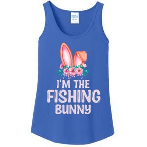 I'm The Fishing Bunny Matching Family Easter Party Gift Ladies Essential Tank