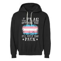 If This Flag Offends You Rainbow Pride Garment-Dyed Fleece Hoodie