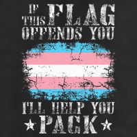 If This Flag Offends You Rainbow Pride Garment-Dyed Fleece Hoodie