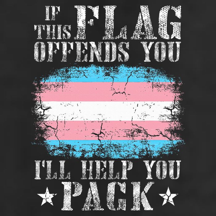 If This Flag Offends You Rainbow Pride Garment-Dyed Fleece Hoodie